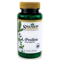 SWANSON L-Prolina 100 kapsułek