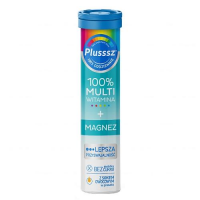 PLUSSSZ 100% Multiwitamina + Magnez 20 tabletek musujących