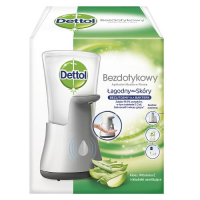 DETTOL Bezdotykowe Mydło w Płynie Aloe + Dozownik