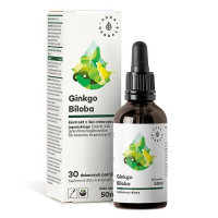 AURA HERBALS Ginkgo Biloba ekstrakt Miłorząb Japoński 50:1 60mg krople 50 ml