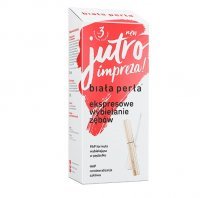 BIAŁA PERŁA Jutro Impreza! ekspresowe wybielanie zębów pasta 30 ml + aplikator 8 ml