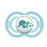 MAM PERFECT UNISEX 16+ miesięcy smoczek uspokajający BŁĘKITNY ŻÓŁWIE