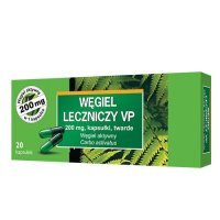 WĘGIEL LECZNICZY VP 200 mg 20 kapsułek