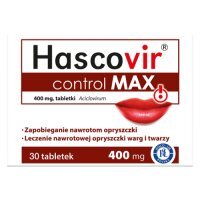 Hascovir Control MAX 400mg, 30 tabletek