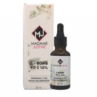 MADAME JUSTINE Serum z 10% VITAMINĄ C z kwasem hialuronowym rozświetlająco-odżywcze 30 ml+ Olejek