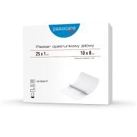 PASOCARE MED Plaster opatrunkowy jałowy 10 cm x  8 cm