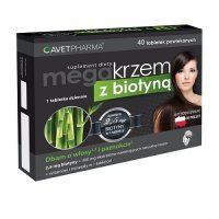MEGA KRZEM z biotyną 40 tabletek