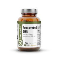 PHARMOVIT RESWERATROL 50% Ekstrakt z rdestu japońskiego 300 mg 60 kapsułek