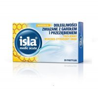 ISLA-MEDIC ACUTE miodowo-cytrusowe 20 pastylek do ssania