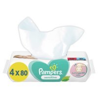 PAMPERS CHUSTECZKI SENSITIVE 4 x 80 sztuk