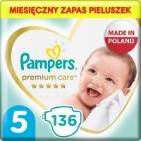 Pampers Premium Care 5 Junior 11-16kg, 136 szt.