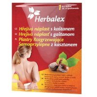 HERBALEX Plaster rozgrzewający samoprzylepny z kasztanem 15H