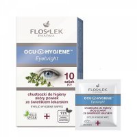 FLOSLEK OCU HYGIENE EYEBRIGHT Chusteczki do higieny powiek 10 sztuk