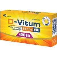D-VITUM FORTE MAX Witamina D 4000 j.m.  60 kapsułek