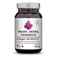 AURA HERBALS Kolagen Rybi NatiCol Włosy skóra paznokcie 60 kapsułek