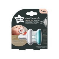 TOMMEE TIPPEE Smoczek uspokajający BREAST-LIKE-SOOTHER 0-6m 2sztuki (4404)