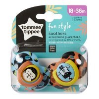 TOMMEE TIPPEE Smoczek uspokajający FUN STYLE 18-36m BOY 2sztuki (4053)