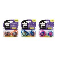 TOMMEE TIPPEE Smoczek uspokajający NIGHT TIME 0-6m 2sztuki (3612)