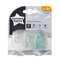 TOMMEE TIPPEE Smoczek uspokajający Ultra Light 6-18m 2sztuki (4534)