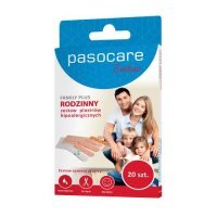 PASOCARE FAMILY PLUS zestaw rodzinny plastrów hipoalergicznych 20 sztuk