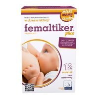 Femaltiker® plus smak czekoladowy, 12 sasz.