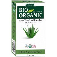 INDUS VALLEY BIO ORGANIC Proszek z liści aloesu włosy suche osłabione 100 g