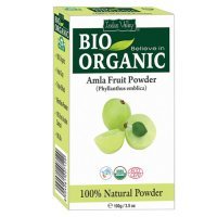INDUS VALLEY BIO ORGANIC Proszek z owoców Amla wzmacniający i ograniczający utratę włosów 100g