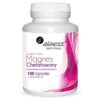 ALINESS Magnez chelatowany 560 mg + Wit B6 100 kapsułek