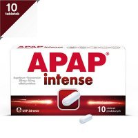 APAP INTENSE 200 mg + 500 mg 10 tabletek