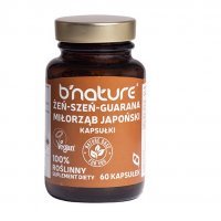 B'NATURE Żeńszeń - Guarana – Miłorząb 60 sztuk