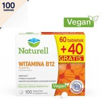 NATURELL WITAMINA B12 100 tabletek do żucia