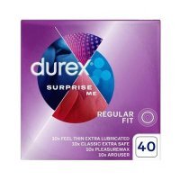 DUREX SURPRISE ME VARIETY MIX prezerwatywy 40 sztuk