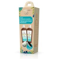 GLYSKINCARE ARGAN OIL ZESTAW DO WŁOSÓW szampon 250 ml + odżywka 250 ml + szczotka do włosów