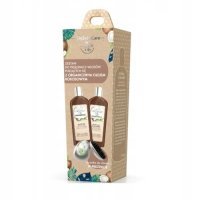 GLYSKINCARE COCONUT OIL ZESTAW DO WŁOSÓW szampon kokosowy 250ml + odżywka 250ml + szczotka do włosów