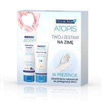 NOVACLEAR ATOPIS Zestaw na Zimę Krem Intensive, 100ml + Krem do rąk, 50 ml + Rękawiczki bawełniane