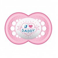 MAM LOVE & AFFECTION 6+ miesięcy Daddy Girl Smoczek uspokajający 1 sztuka