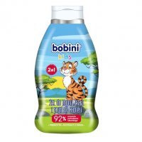 BOBINI Płyn 2W1 do kąpieli i mycia ciała malina TYGRYS 660 ml