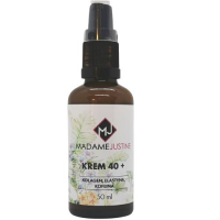 MADAME JUSTINE Krem 40 Plus kolagen, elastyna, kofeina 50 ml+ Olejek GRATIS
