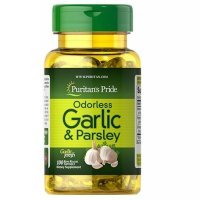 PURITAN'S PRIDE Czosnek bezzapachowy 500 mg+ pietruszka 100 mg 100 kapsułek
