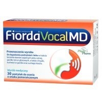 FIORDA VOCAL MD pastylki do ssania o smaku pomarańczowym 30 sztuk