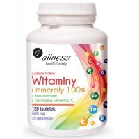 ALINESS Witaminy i minerały 100% 120 tabletek