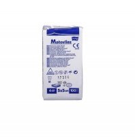 KOMPRESY Z WŁÓKNINY NIEJAŁOWE 4-warstwowe 5 cm x 5 cm 100 sztuk 40 g MATOVLIES