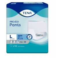 TENA PANTS PROSKIN PLUS Majtki chłonne rozmiar L 10 sztuk