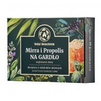 MIRRA I PROPOLIS NA GARDŁO 24 pastylki do ssania BEZ CUKRU