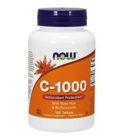 NOW FOODS Witamina C-1000 + dzika róża + bioflawonoidy 100 tabletek