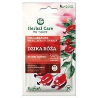 HERBAL CARE Maseczka do twarzy odmładzająca DZIKA RÓŻA 2x5 ml FARMONA