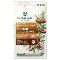 HERBAL CARE Maseczka do twarzy odżywcza OLEJEK ARGANOWY 2x5 ml FARMONA