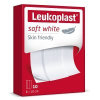 LEUKOPLAST Soft plastry 6 cm x 10 cm 10 sztuk