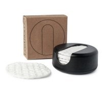 LASTROUND Zestaw 7 wielorazowych płatków kosmetycznych w czarnym etui