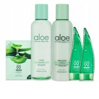HOLIKA HOLIKA ALOE 80% SOOTING SET Zestaw intensywnie nawilżajacy aloesowy